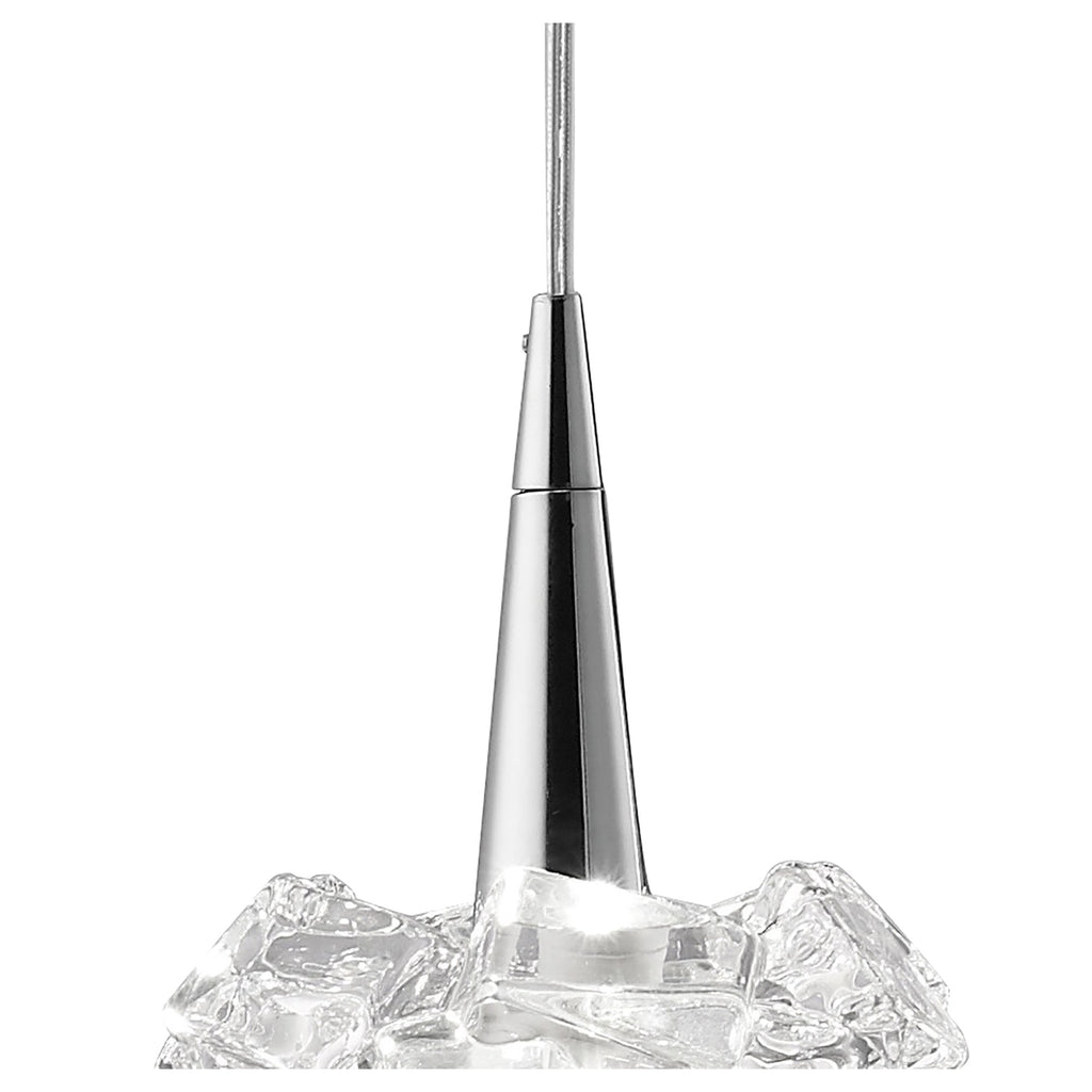M3950 Artic Linear Pendant 4 Light G9 Line Polished Chrome