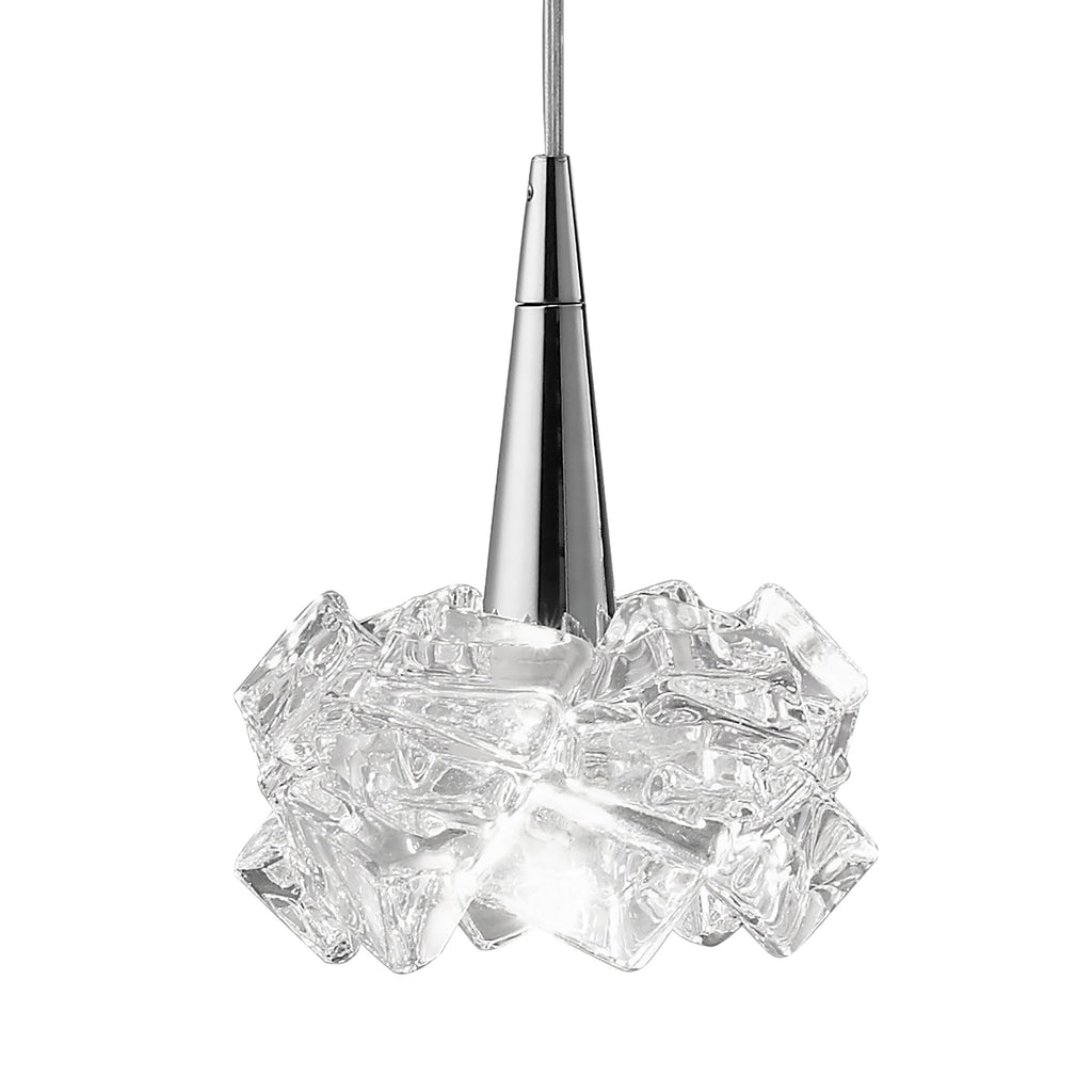 M3951 Artic Linear Pendant 3 Light G9 Line Small Polished Chrome