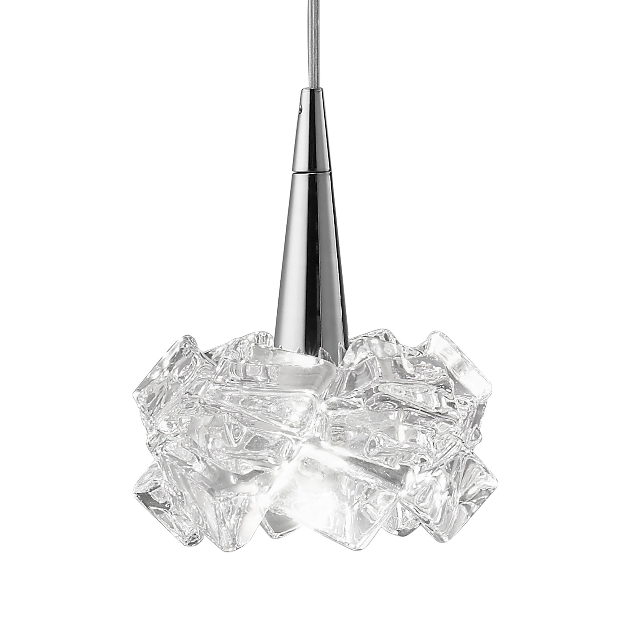 M3951 Artic Linear Pendant 3 Light G9 Line Small Polished Chrome