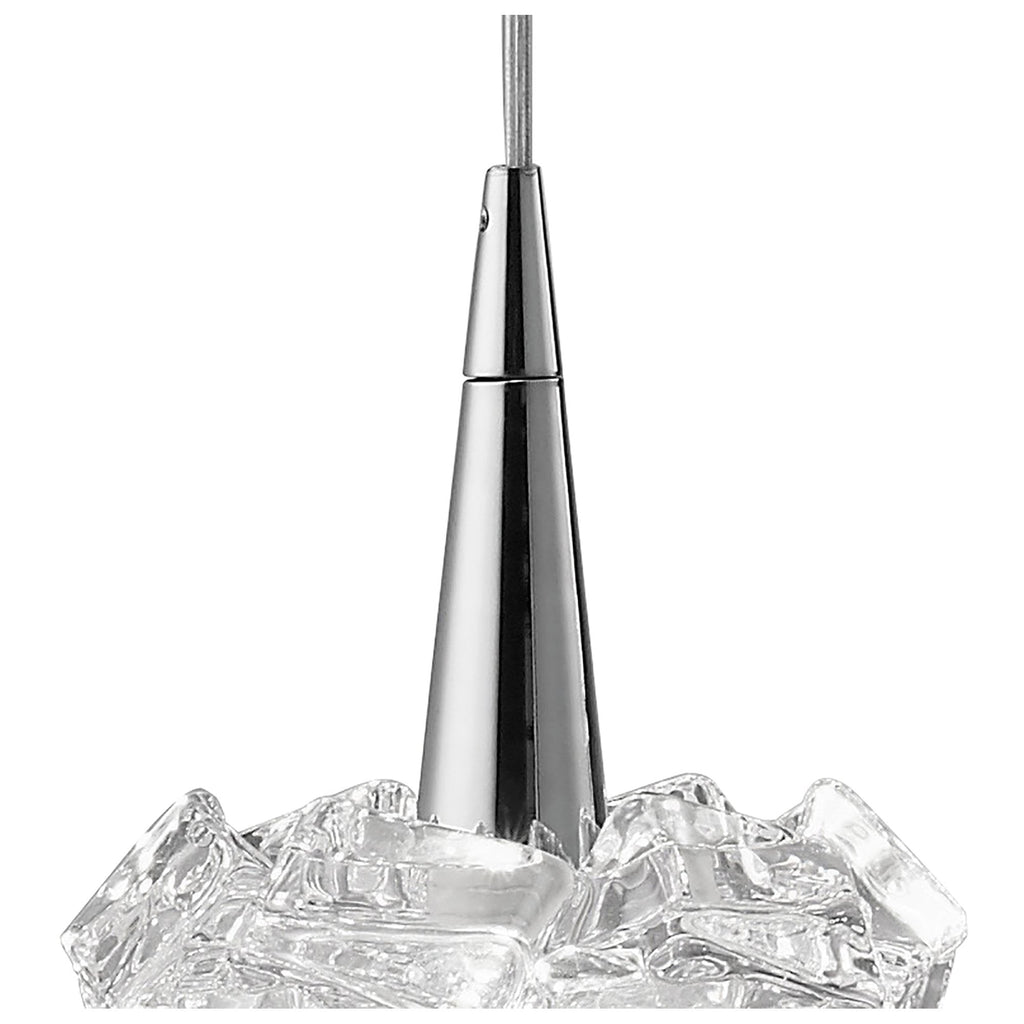 M3951 Artic Linear Pendant 3 Light G9 Line Small Polished Chrome