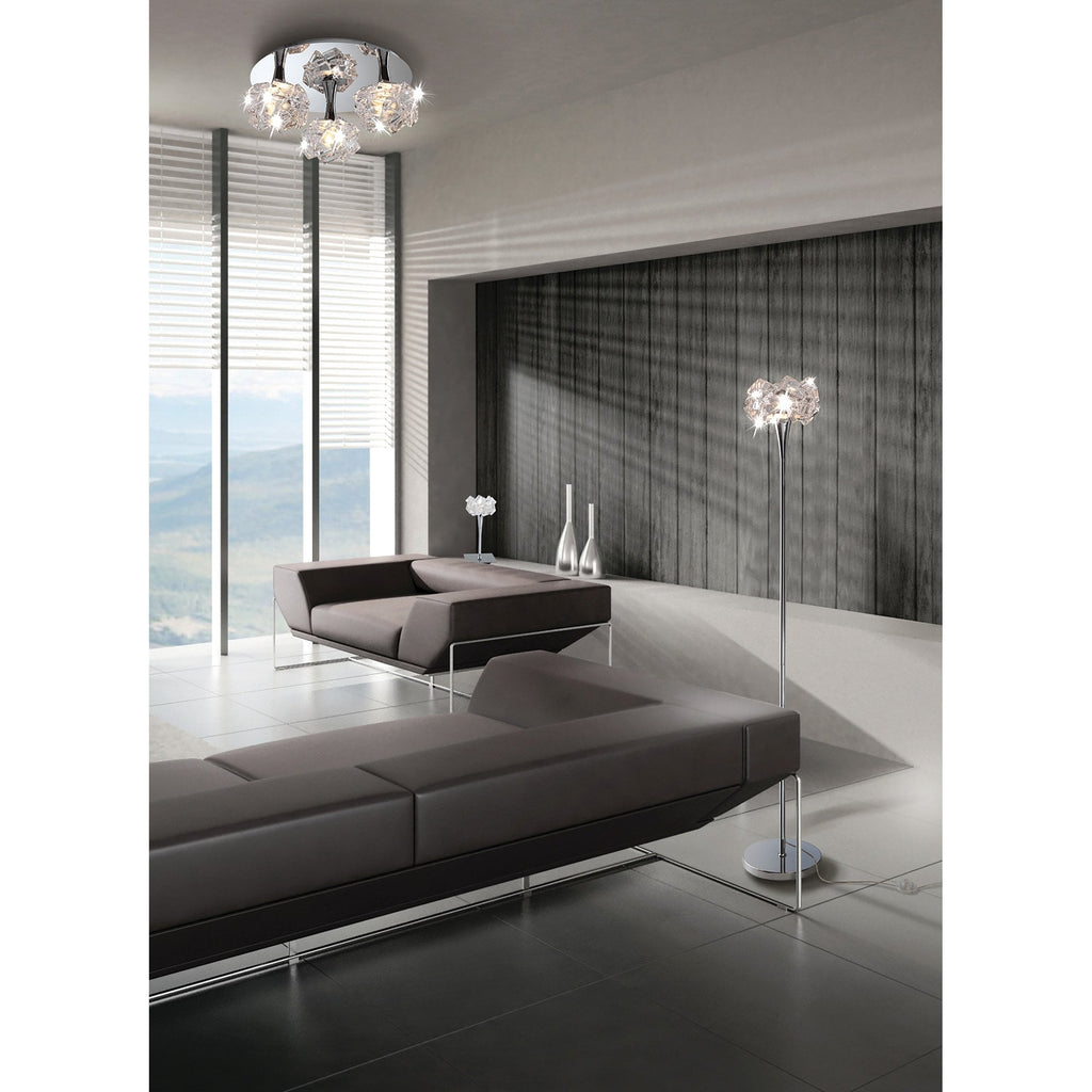 M3952 Artic Pendant 3 Light G9 Round Polished Chrome