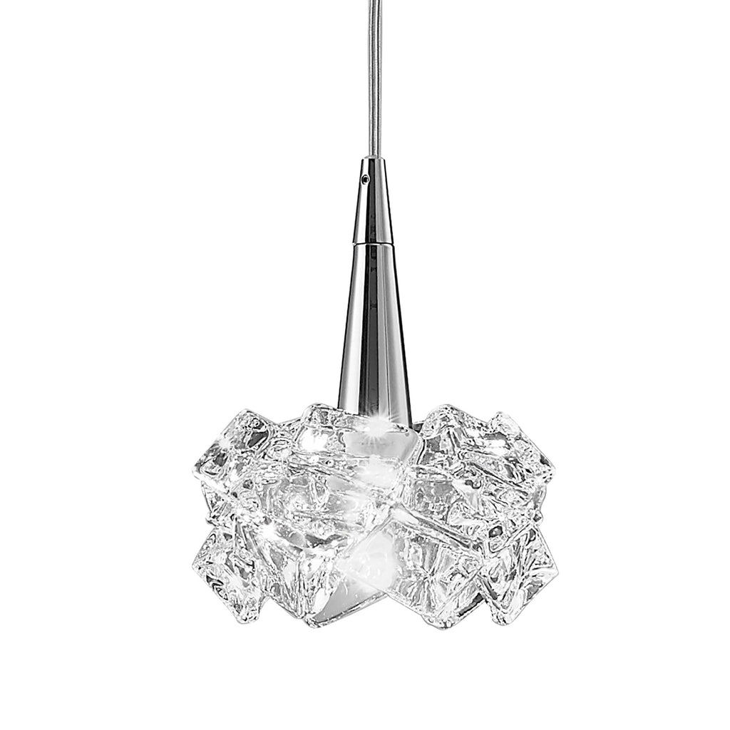 M3952 Artic Pendant 3 Light G9 Round Polished Chrome