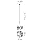 M3953 Artic Pendant 1 Light G9 Small Polished Chrome