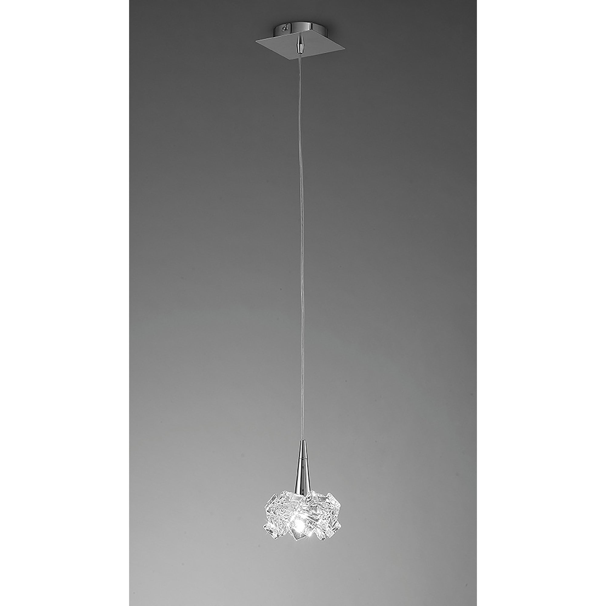 M3953 Artic Pendant 1 Light G9 Small Polished Chrome