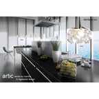 M3953 Artic Pendant 1 Light G9 Small Polished Chrome