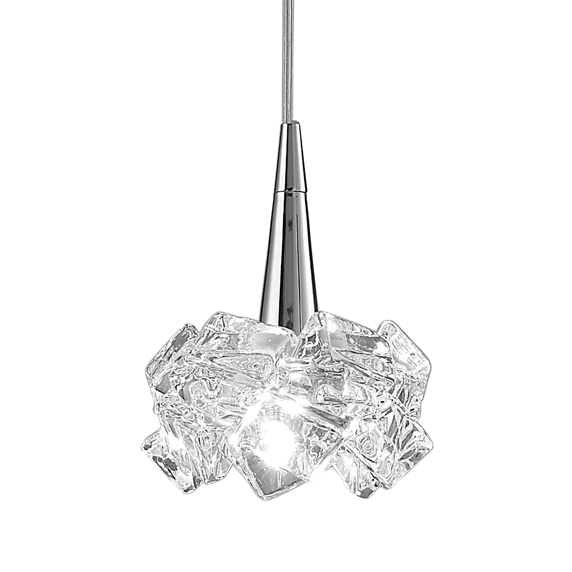 M3953 Artic Pendant 1 Light G9 Small Polished Chrome