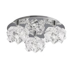 M3955 Artic Flush Ceiling 3 Light G9 Round Small Polished Chrome