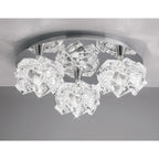 M3955 Artic Flush Ceiling 3 Light G9 Round Small Polished Chrome