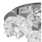 M3955 Artic Flush Ceiling 3 Light G9 Round Small Polished Chrome