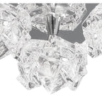 M3955 Artic Flush Ceiling 3 Light G9 Round Small Polished Chrome
