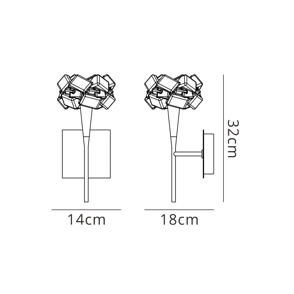 M3957/S Artic Wall Lamp Switched 1 Light G9 Polished Chrome