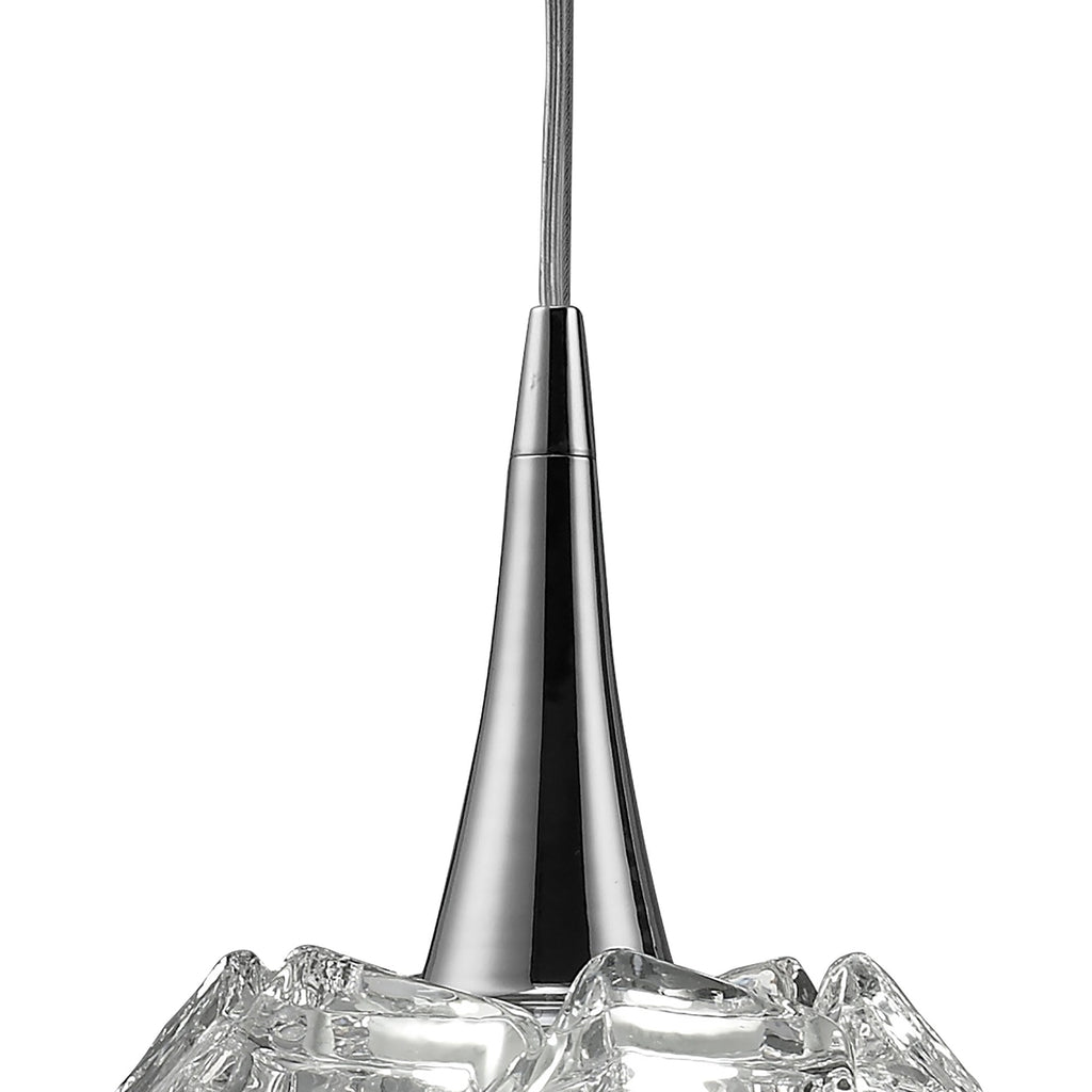 M3961 Artic Linear Pendant 3 Light E27 Line Large Polished Chrome