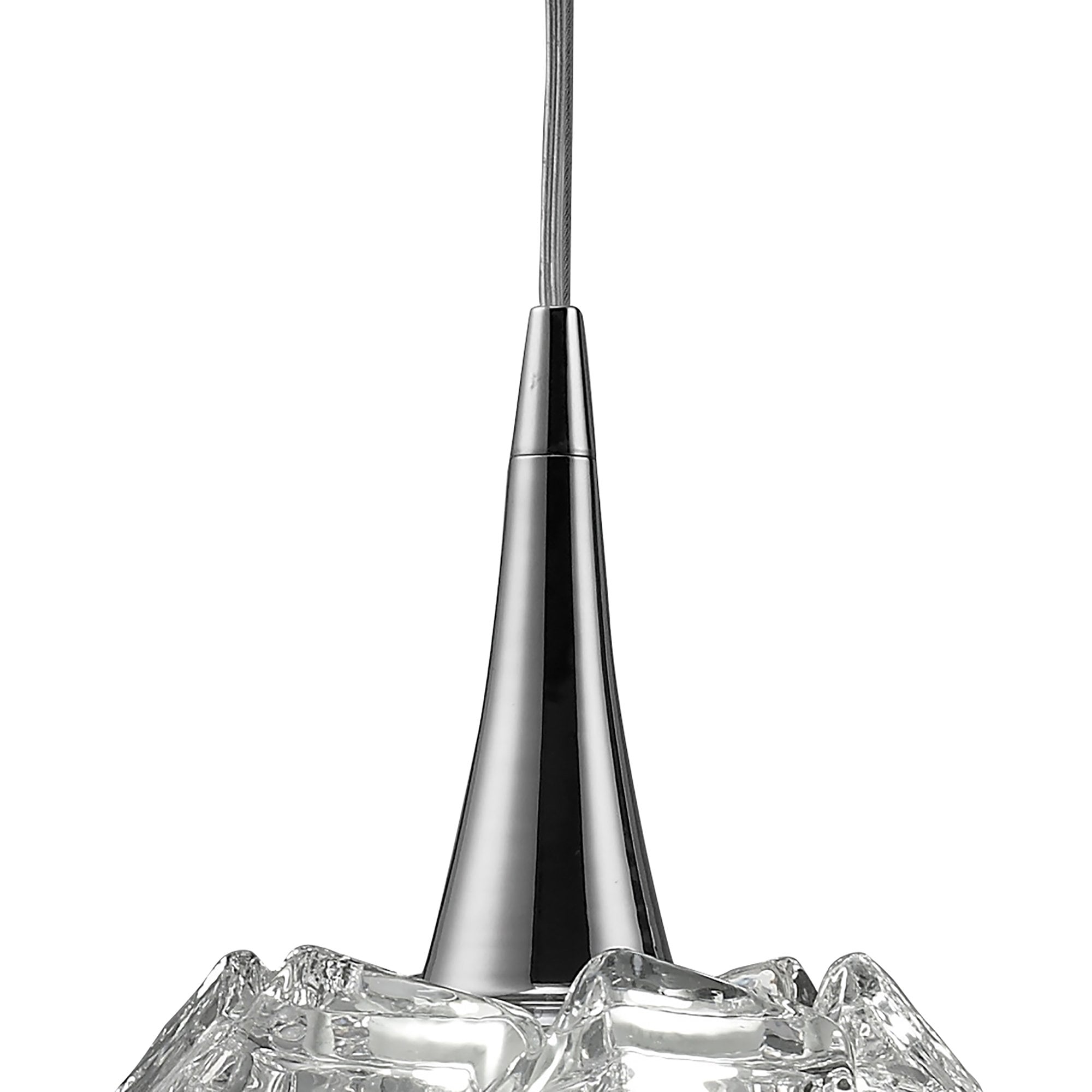 M3961 Artic Linear Pendant 3 Light E27 Line Large Polished Chrome