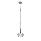 M3963 Artic Pendant 1 Light E27 Large Polished Chrome