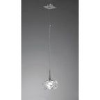 M3963 Artic Pendant 1 Light E27 Large Polished Chrome