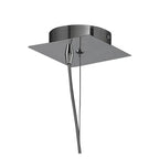 M3963 Artic Pendant 1 Light E27 Large Polished Chrome