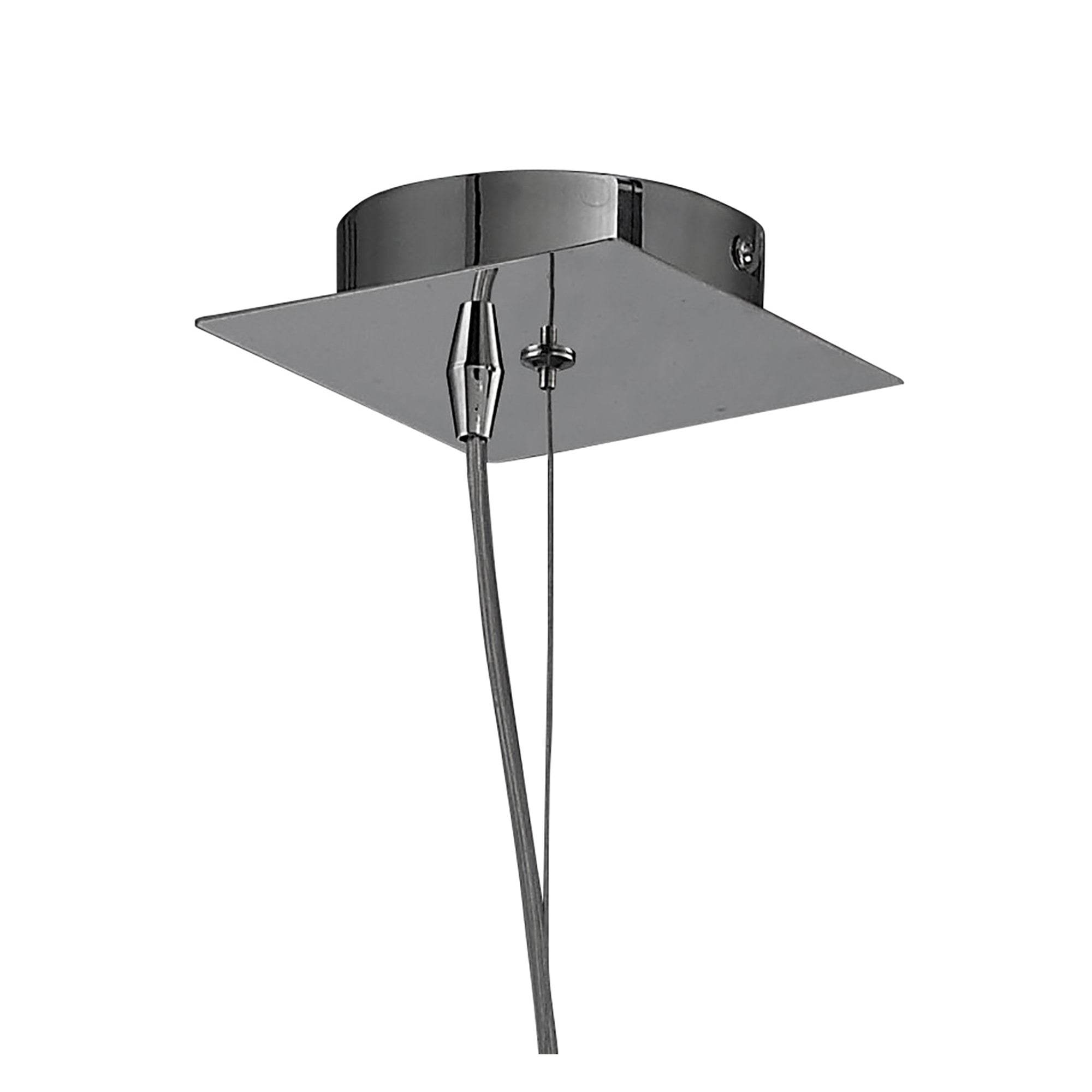 M3963 Artic Pendant 1 Light E27 Large Polished Chrome