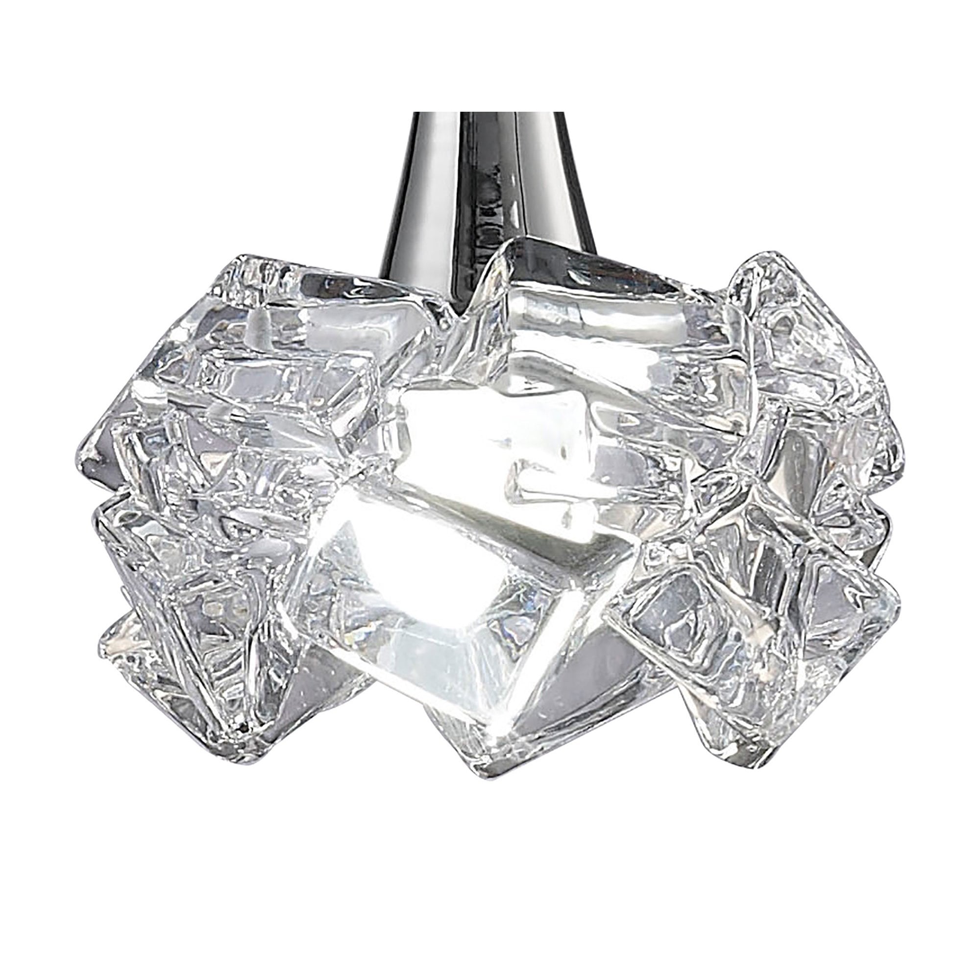 M3963 Artic Pendant 1 Light E27 Large Polished Chrome