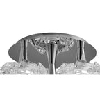 M3965 Artic Flush Ceiling 3 Light E27 Round Large Polished Chrome
