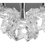 M3965 Artic Flush Ceiling 3 Light E27 Round Large Polished Chrome