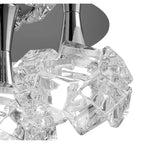 M3965 Artic Flush Ceiling 3 Light E27 Round Large Polished Chrome