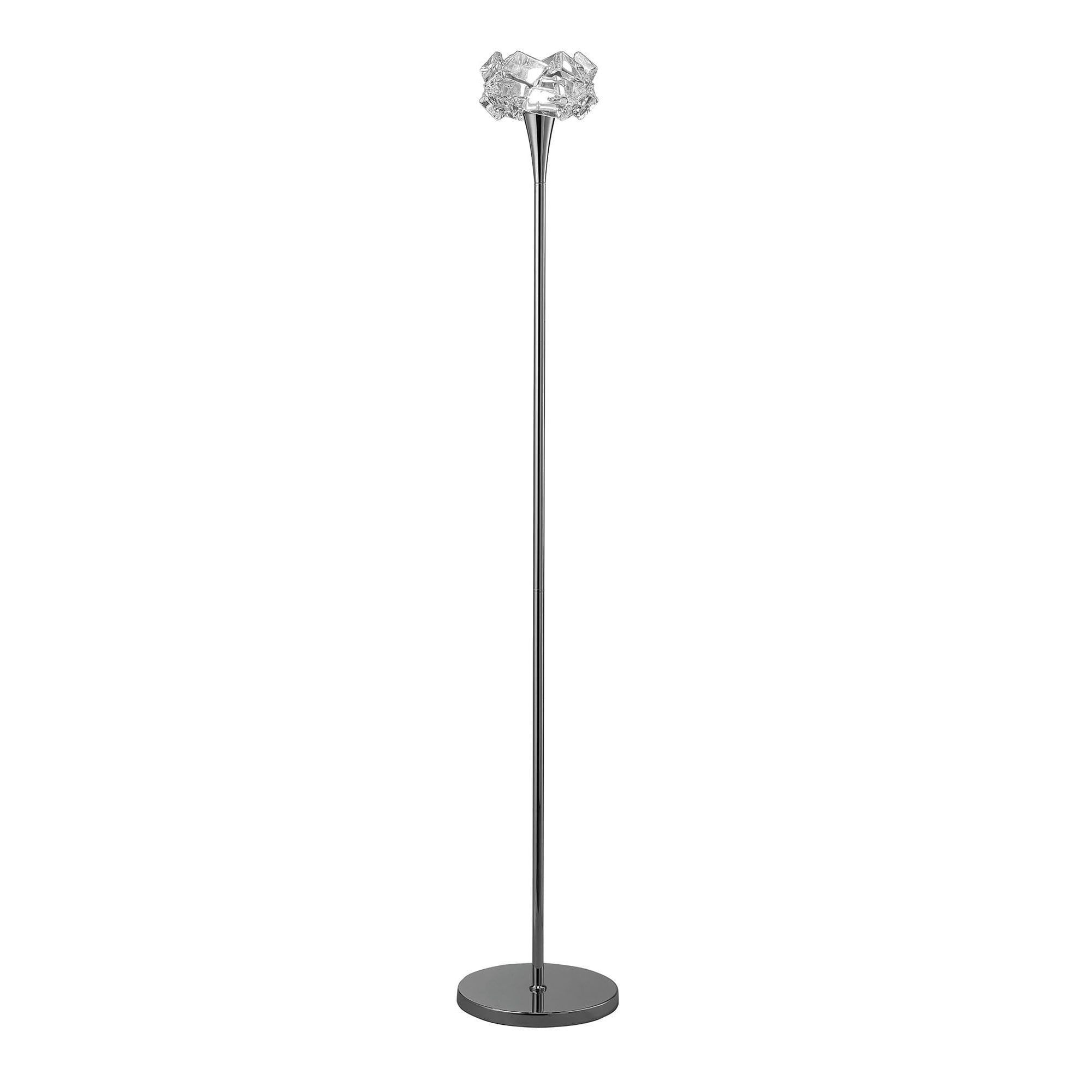 M3969 Artic Floor Lamp 1 Light E27 Polished Chrome