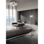 M3969 Artic Floor Lamp 1 Light E27 Polished Chrome