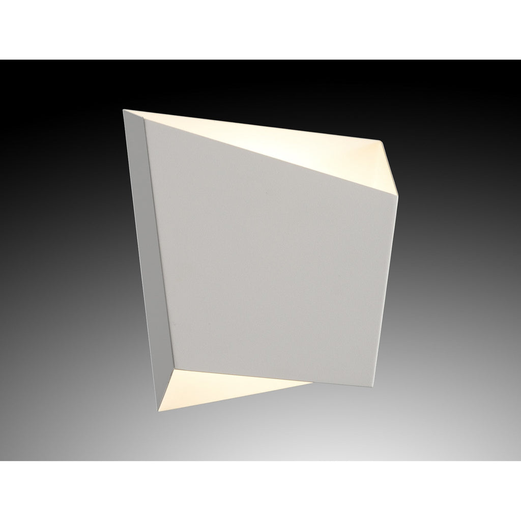 M6220 Asimetric Wall Light Rhombus 1 Light White