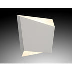 M6220 Asimetric Wall Light Rhombus 1 Light White