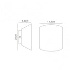 M6221 Asimetric Wall Light Curved 1 Light White