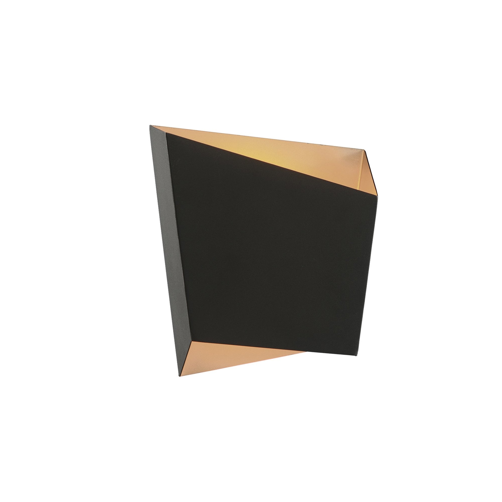 M6222 Asimetric Wall Light Rhombus 1 Light Black