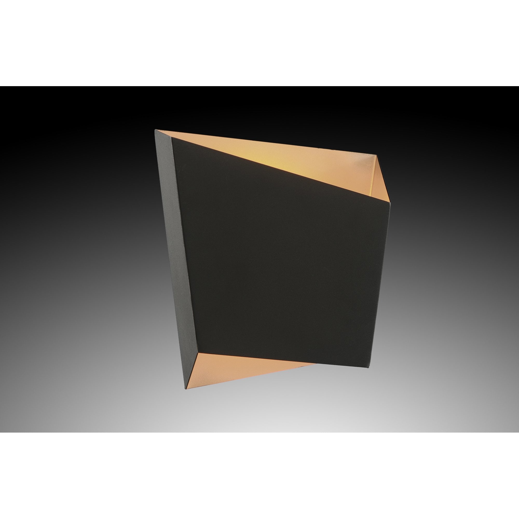 M6222 Asimetric Wall Light Rhombus 1 Light Black