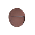 M7641 Baker Outdoor Wall Lamp Small Round 3W LED Rust Brown