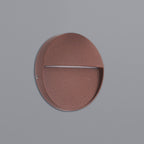 M7641 Baker Outdoor Wall Lamp Small Round 3W LED Rust Brown