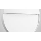 M7018 Baker Outdoor Wall Lamp Large Round 6W LED Sand White