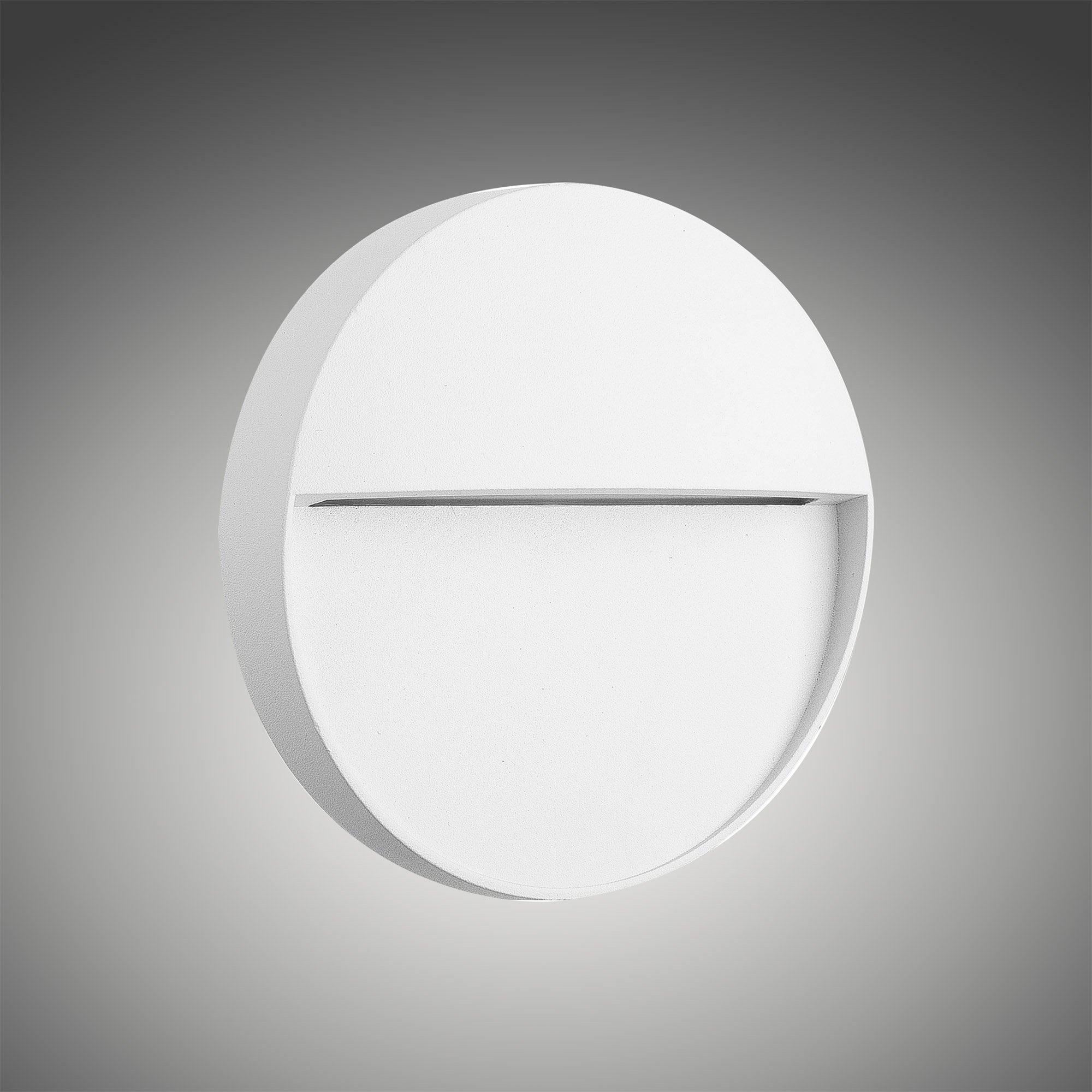 M7014 Baker Outdoor Wall Lamp Small Round 3W LED Sand White