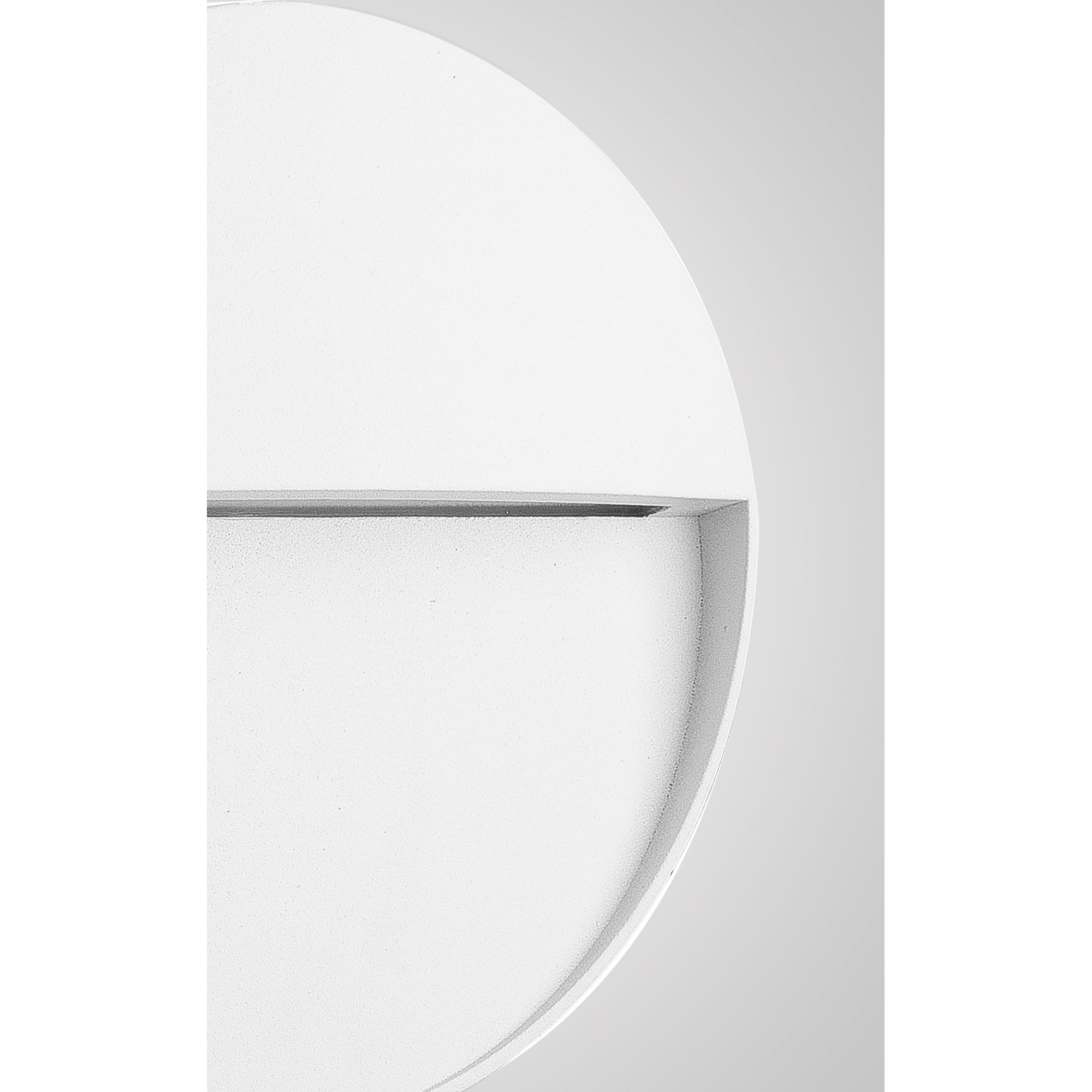 M7014 Baker Outdoor Wall Lamp Small Round 3W LED Sand White