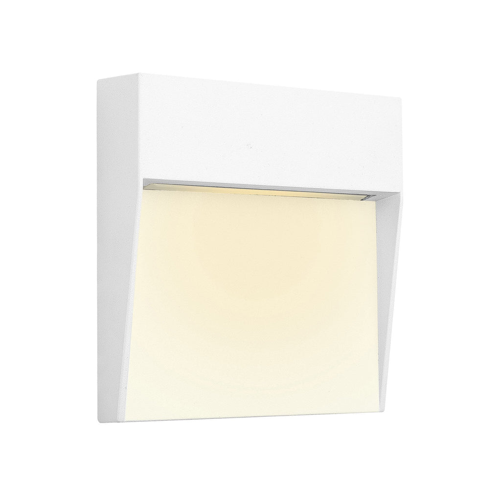 M7012 Baker Outdoor Wall Lamp Small Square 3W LED Sand White