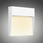 M7012 Baker Outdoor Wall Lamp Small Square 3W LED Sand White