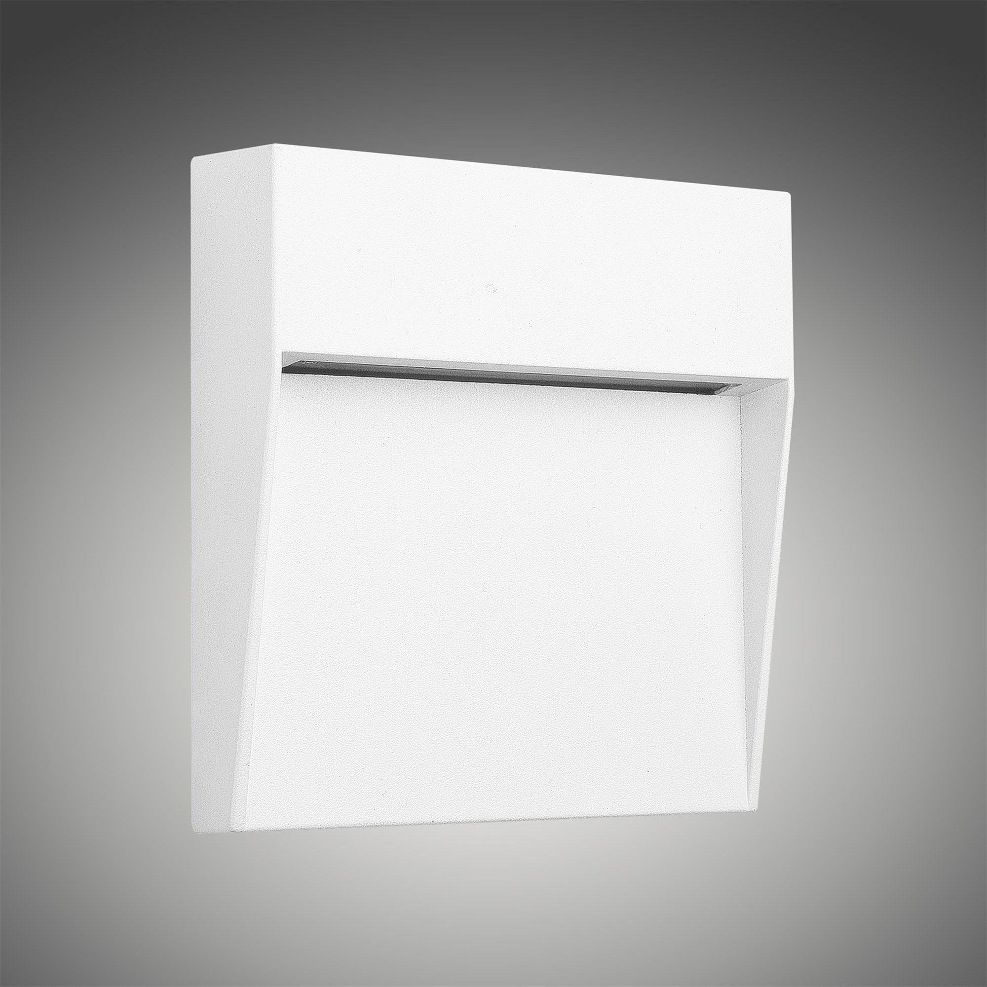 M7012 Baker Outdoor Wall Lamp Small Square 3W LED Sand White