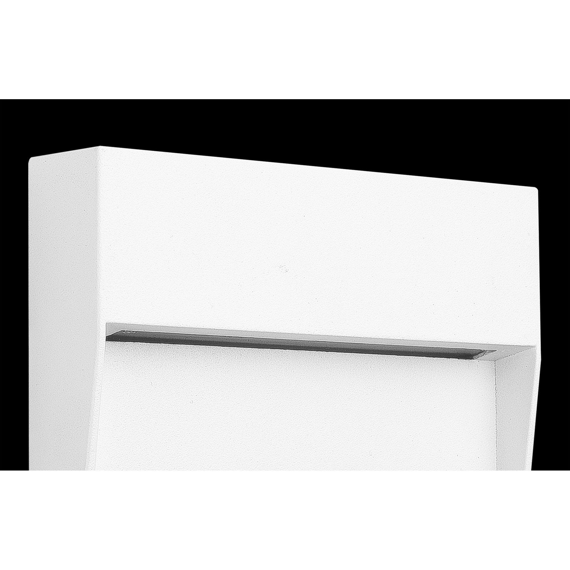M7012 Baker Outdoor Wall Lamp Small Square 3W LED Sand White