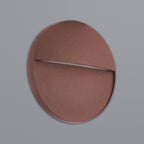 M7643 Baker Outdoor Wall Lamp Large Round 6W LED Rust Brown