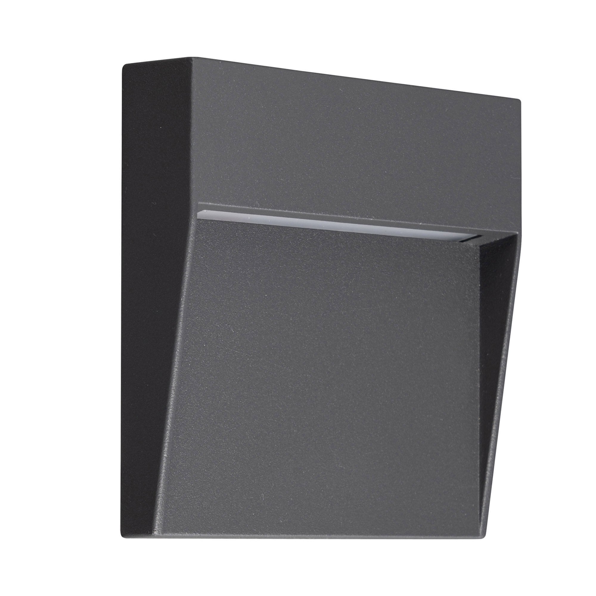 M7011 Baker Outdoor Wall Lamp Small Square 3W LED Anthracite