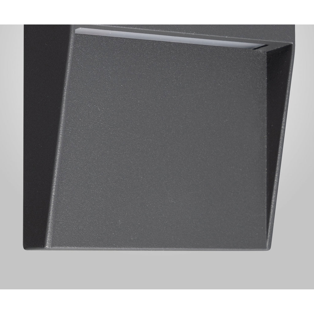 M7011 Baker Outdoor Wall Lamp Small Square 3W LED Anthracite