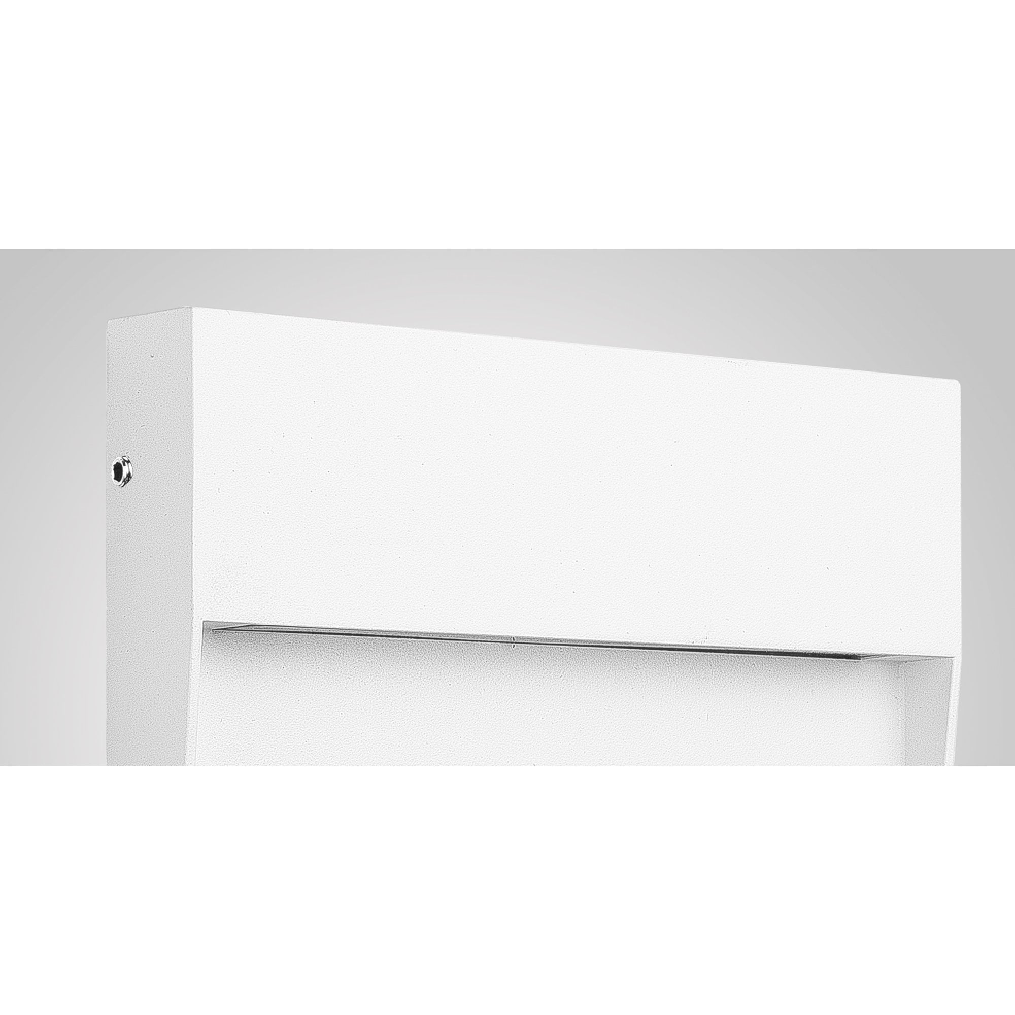 M7016 Baker Outdoor Wall Lamp Large Square 6W LED Sand White