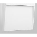 M7016 Baker Outdoor Wall Lamp Large Square 6W LED Sand White