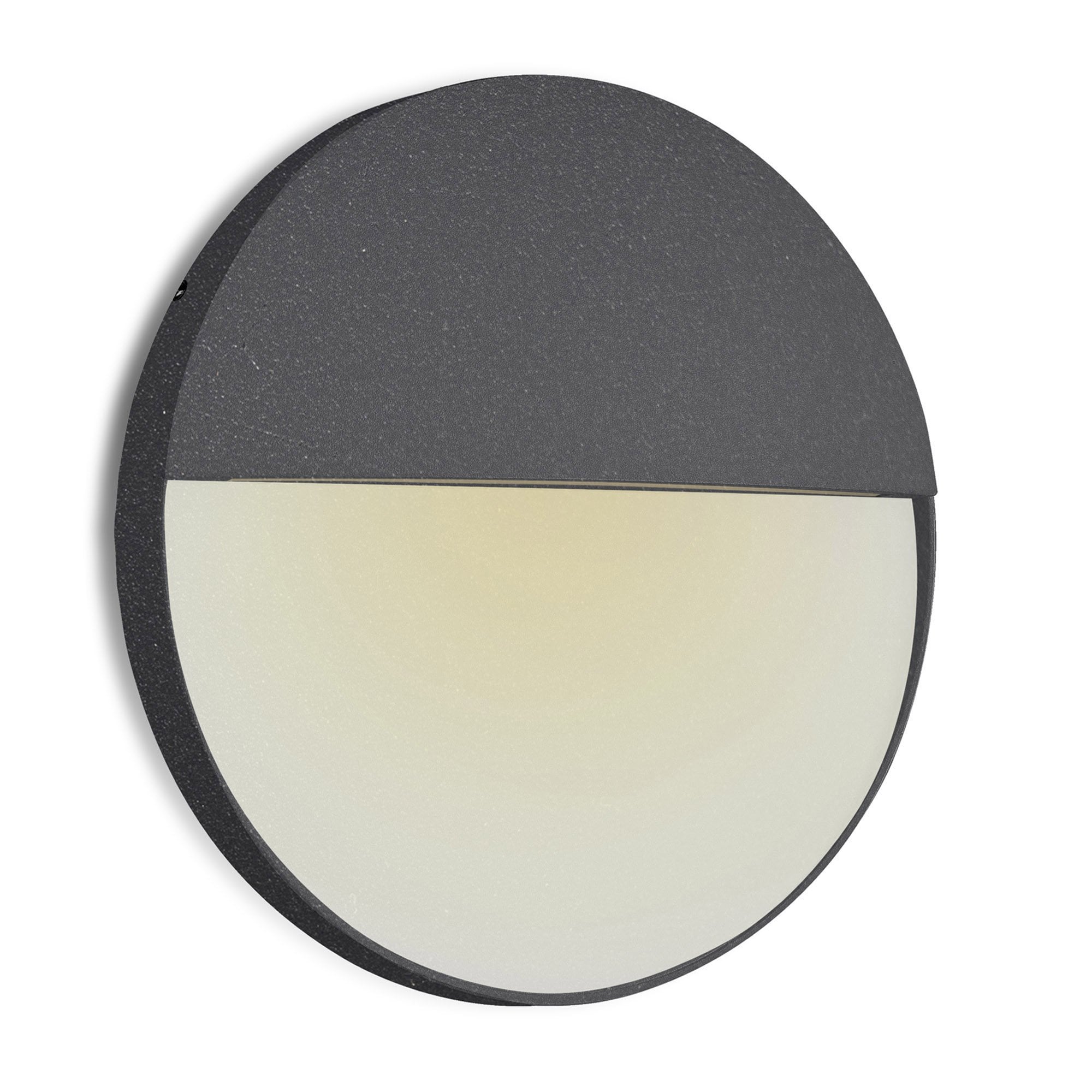 M7017 Baker Outdoor Wall Lamp Large Round 6W LED Anthracite