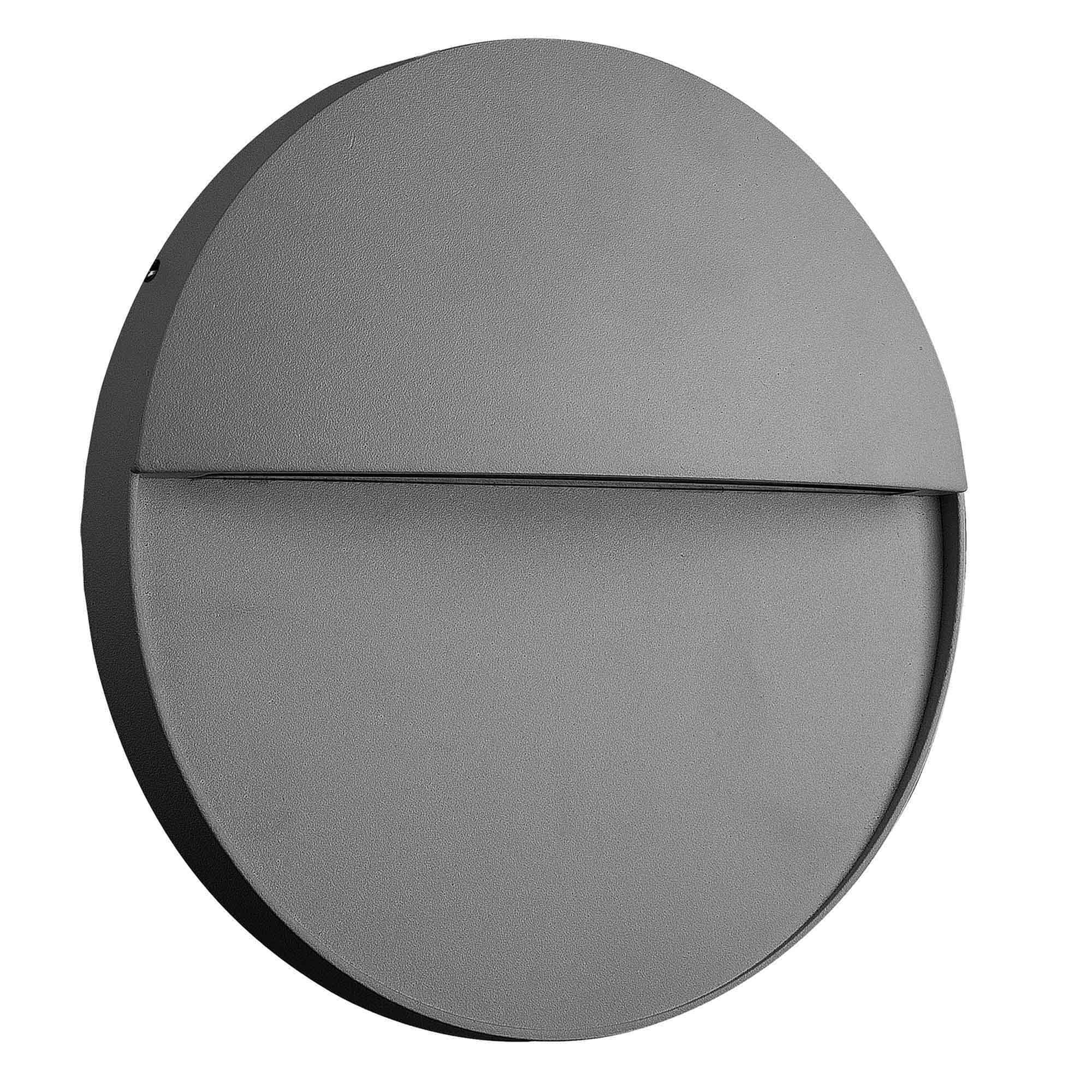 M7017 Baker Outdoor Wall Lamp Large Round 6W LED Anthracite
