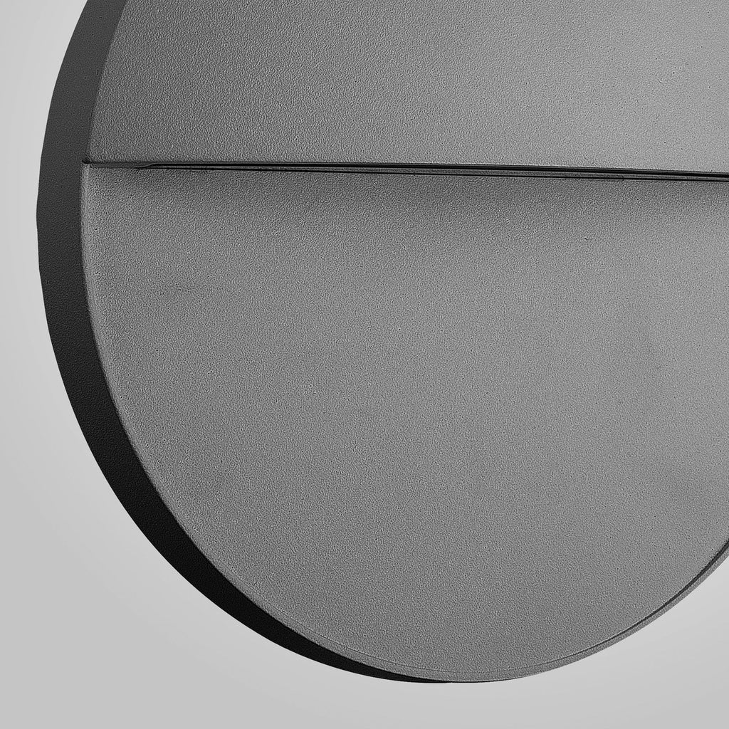 M7017 Baker Outdoor Wall Lamp Large Round 6W LED Anthracite