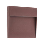 M7642 Baker Outdoor Wall Lamp Large Square 6W LED Rust Brown